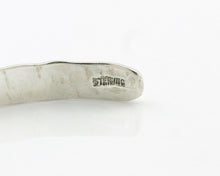 Navajo Bracelet .925 Silver Hand Stamped Arrow Head Artist Begay & Montoya C80s