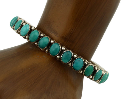 Women's Navajo .925 Silver Natural Blue Southest Turquoise Signed NAKAI C.80's