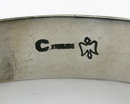 Navajo Bracelet .925 SOLID Silver Handmade Artist C Montoya C. 1980's