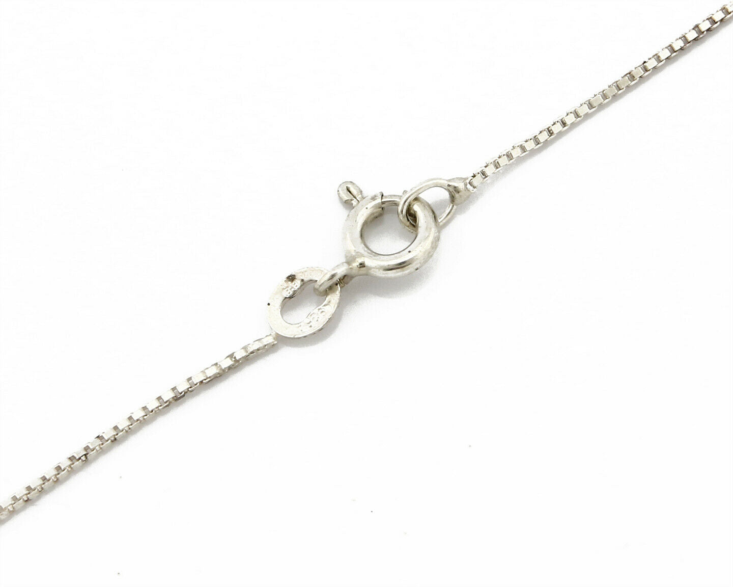 C.1980's Navajo Signed SM Natural Gemstone .925 Silver Pendant Necklace