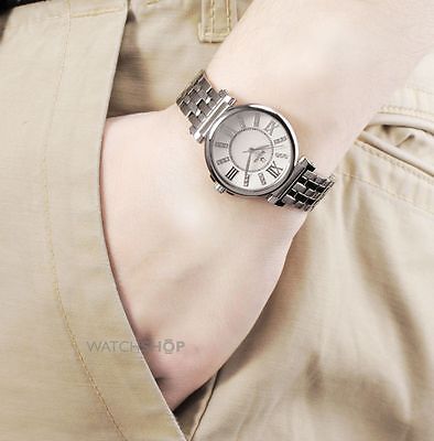 Bulova 96P134 Women's Diamond White MOP Dial Steel Bracelet Watch Modern Dress
