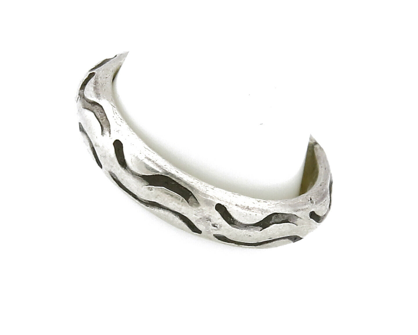 Women's Navajo Ring .925 SOLID Silver Hand Stamped Circa 1980's