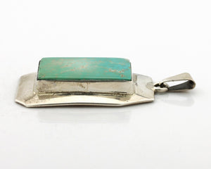 Navajo Necklace 925 Silver Spiderweb Turquoise Signed M Montoya C.80's