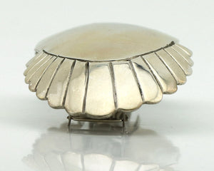 Women's Navajo Hair Clip Barrette .925 Silver Hand Stamped Artist C Montoya C80s