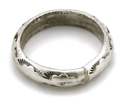 Women's Navajo Ring .925 SOLID Silver Hand Stamped Circa 1980's