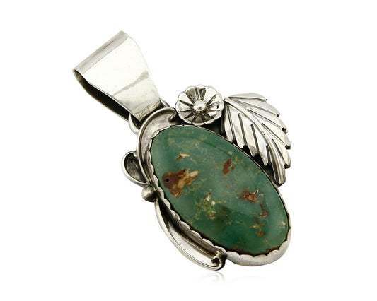 Navajo Pendant .925 Silver Royston Turquoise Native American C.80's