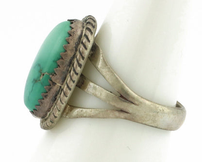 Navajo Ring .925 Silver Royston Turquoise Native American Artist C.80's