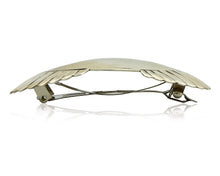 Women's Navajo Hair Clip Barrette .925 Silver Hand Stamped Artist C Montoya C80s