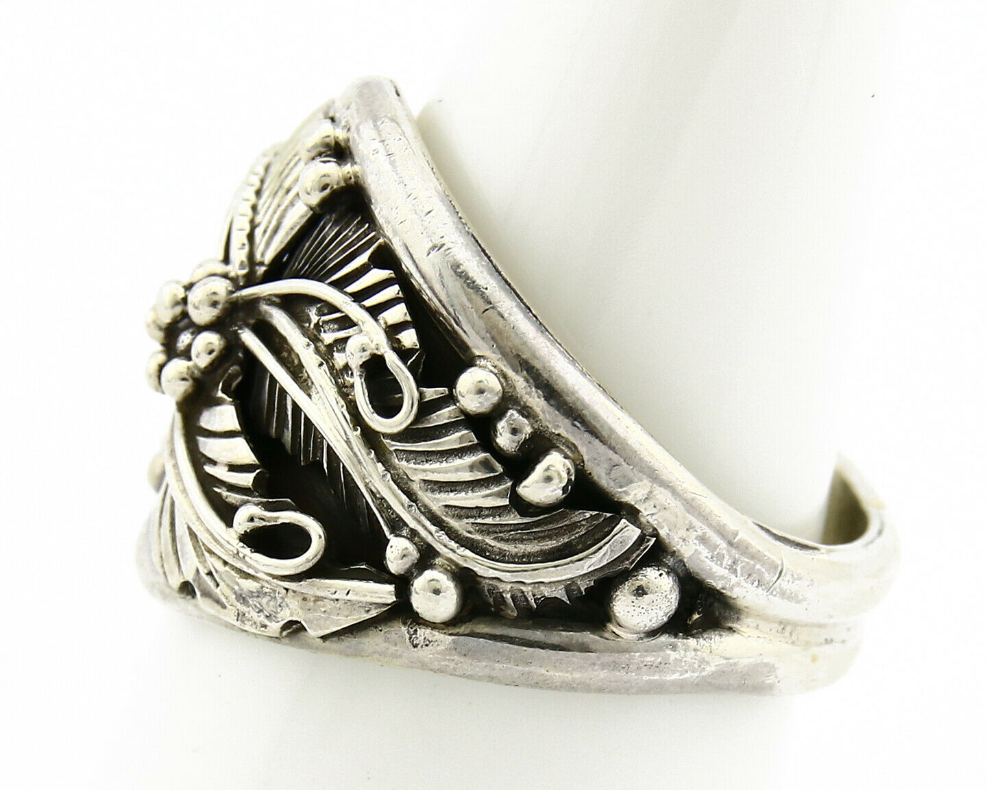 Navajo Ring .925 SOLID Silver Handmade Artist Native American C.80's
