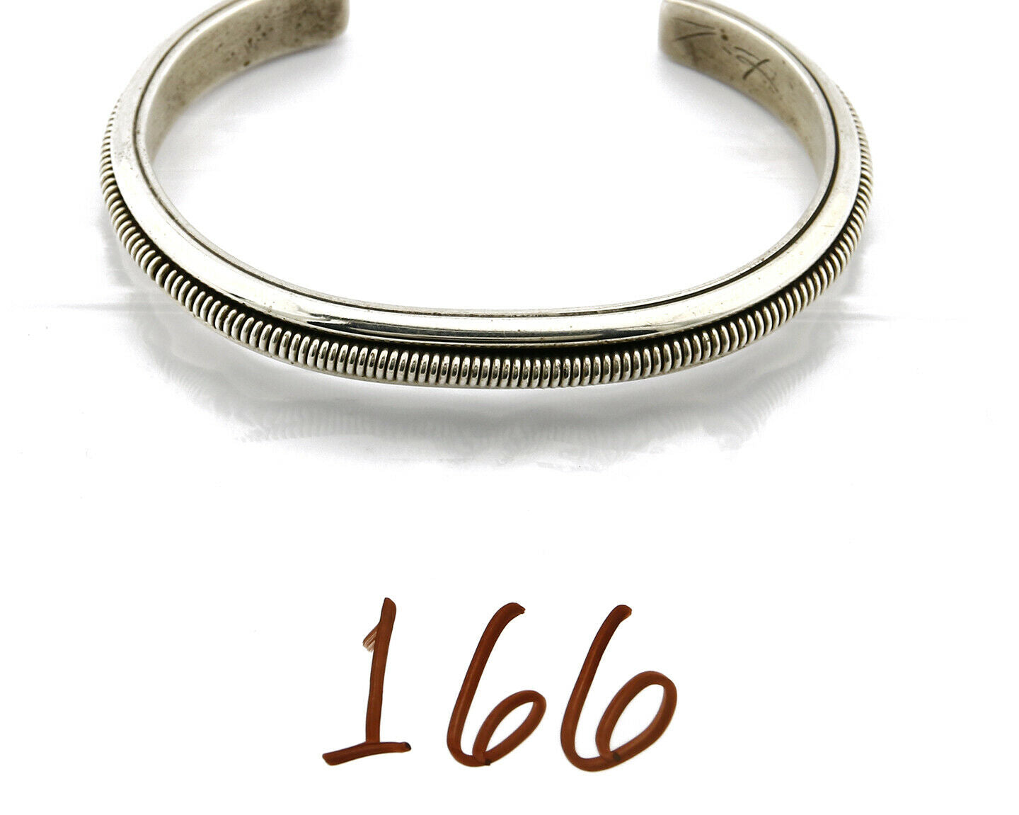 Women's Navajo Bracelet .925 Silver Handmade Cuff Signed L. James C.1980's