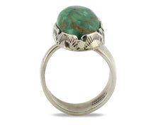 Navajo Ring 925 Silver Royston Turquoise Signed Lee Bennette C.80's