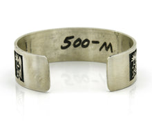 Hopi Bracelet .925 Silver Handmade Kokopelli Corn Sun Overlay Cuff