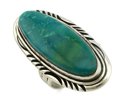 Navajo Ring .925 Silver Blue Southwest Turquoise Artist William Denetdale C.80's