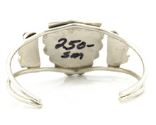 Zuni Bracelet .925 Silver Natural Gemstone Inlay Handmade Cuff C.80's