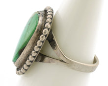 Navajo Ring .925 Silver Royston Turquoise Native American Artist C.1980's