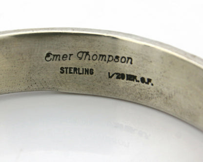 Navajo Bracelet SOLID .925 Silver & 12K Gold Filled Signed Emer Thompson C.80's