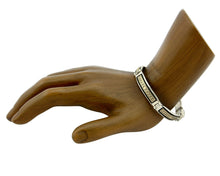 Navajo Bracelet Handmade .925 Silver & 14k SOLID Yellow Gold Signed JK C.85-92