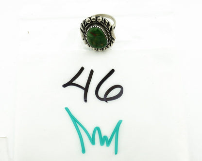 Navajo Ring .925 Silver Royston Turquoise Native Artist Signed C.80's