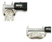 Navajo Hair Clip Barrette .925 Silver Hand Stamped Artist Signed C Montoya C80s