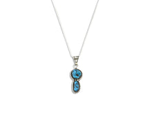 Navajo Necklace .925 Silver Morenci Turquoise Signed Artist Tony Guerro C.80's