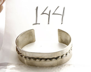 Women's Navajo Bracelet .925 Silver Handmade Artist Signed Y C.80's