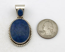 Navajo Necklace 925 Silver Lapis Lazuli Signed Artist M C.80's