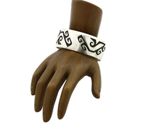 Hopi Bracelet .925 SOLID Silver Cuff Overlay Signed Artist CUCH C.80's