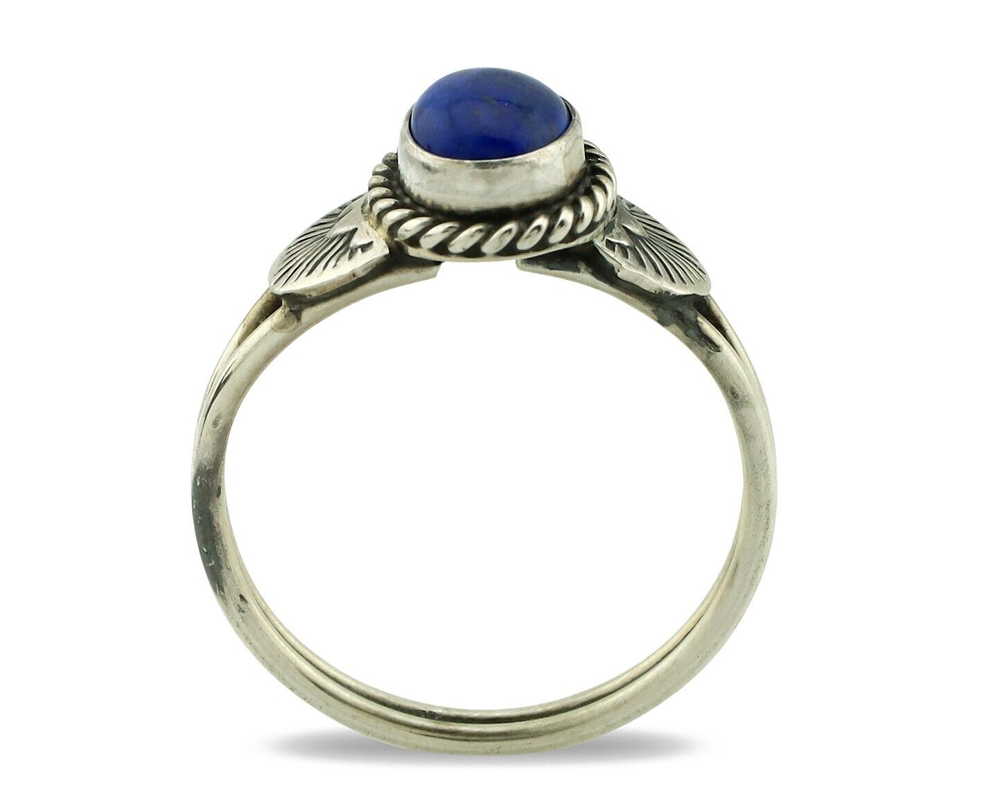 Navajo Ring 925 Silver Natural Royal Blue Lapis Lazuli Native Artist C.80's