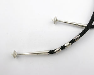 Navajo Bolo Tie .925 Silver Royster Turquoise C.80's Native American