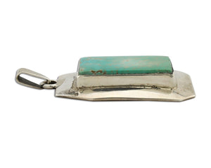 Navajo Necklace 925 Silver Spiderweb Turquoise Signed M Montoya C.80's