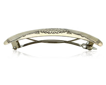 Women's Navajo Hair Clip Barrette .925 Silver Hand Stamped Artist C Montoya C80s