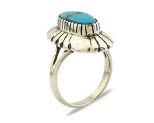 Navajo Ring .925 Silver Arizona Turquoise Signed M Montoya C.80's