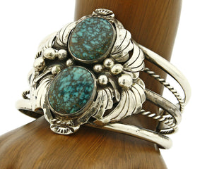 Handmade .925 Silver Natural Turquoise Cuff C.80's
