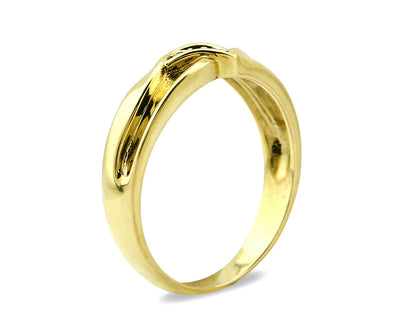 Men's Natural Diamond Band Solid Yellow Gold Wedding Ring