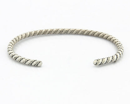 Navajo Bracelet .925 SOLID Silver Handmade Artist Tahe C. 1980's