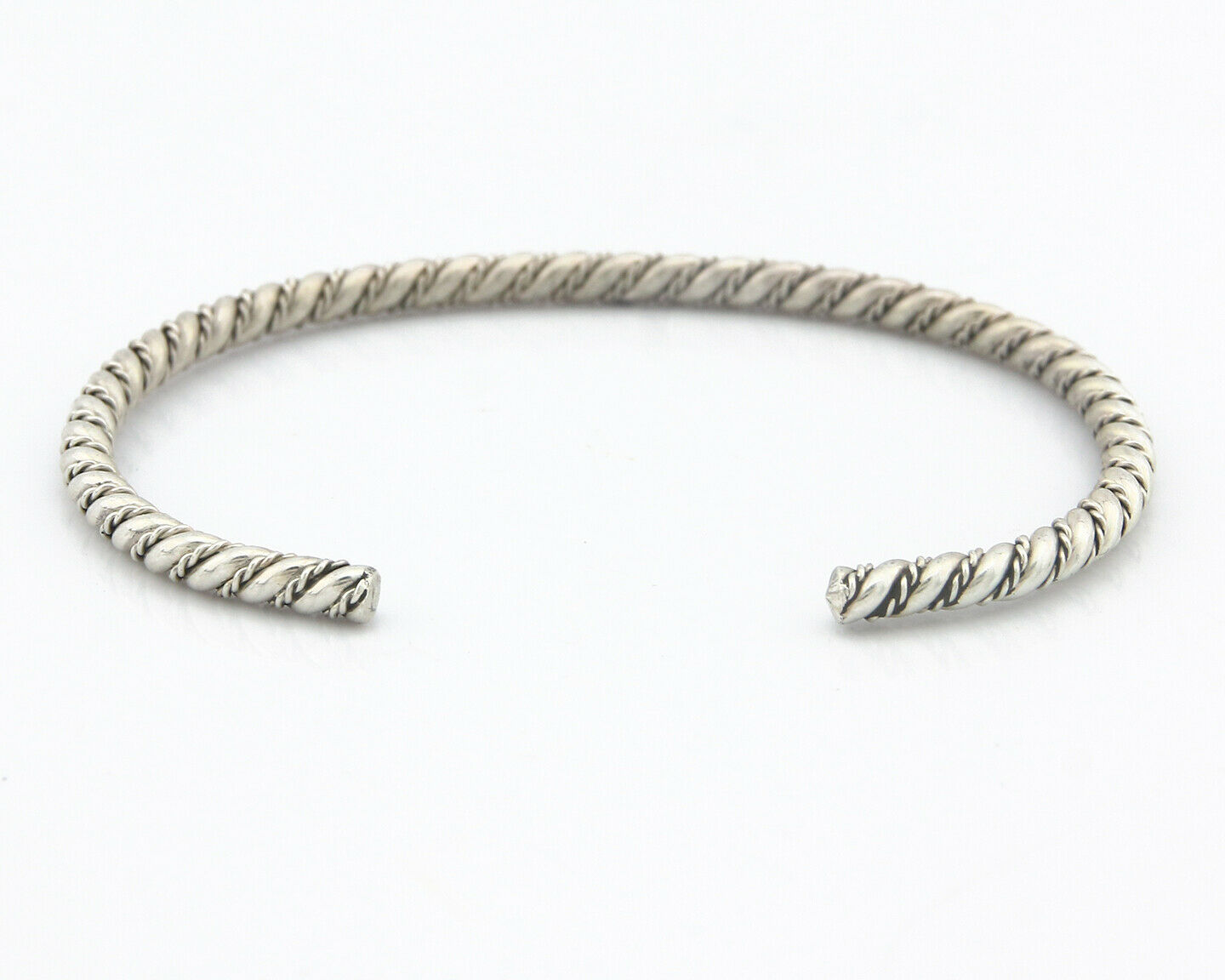 Navajo Bracelet .925 SOLID Silver Handmade Artist Tahe Circa Late 1980's