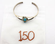 Navajo Bracelet 925 Silver Sleeping Beauty Turquoise Native Cuff C.80's