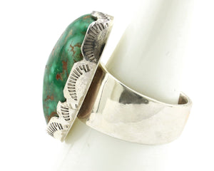 Navajo Ring 925 Silver Royston Turquoise Signed Lee Bennette C.80's