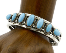 Bowlins Old Carter Trading Post Bracelet Turquoise Cuff .925 Silver