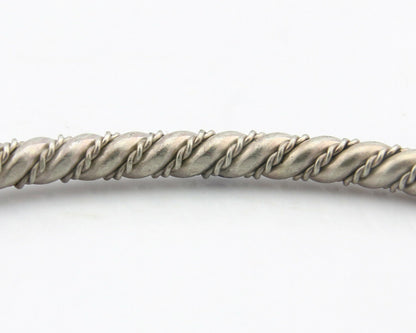 Navajo Bracelet .925 SOLID Silver Handmade Artist Tahe Circa Late 1980's