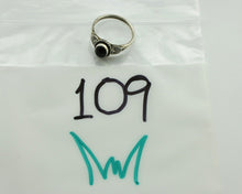 Navajo Ring 925 Silver Natural Mined Black Onyx Native American Artist C.80's