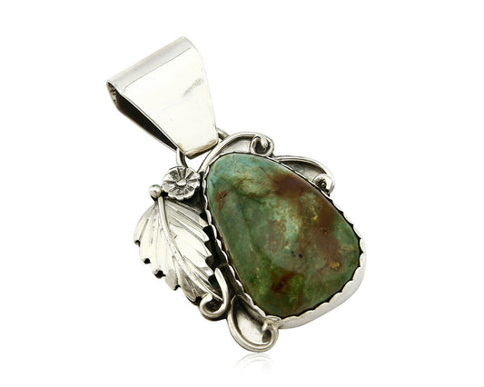 Navajo Pendant .925 Silver Royston Turquoise Native American C.80's