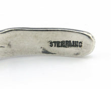 Navajo Bracelet .925 Silver Hand Stamped Arrow Head Artist I Montoya C.80's