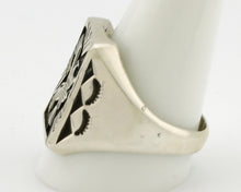 Navajo Eagle Ring .925 Silver Handmade Native American Artist C.1980's