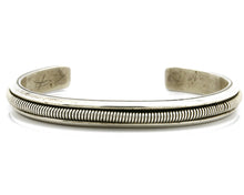 Women's Navajo Bracelet .925 Silver Handmade Cuff Signed L. James C.1980's