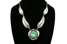 Women's Navajo Montoya Necklace Natural Turquoise .925 SOLID Silver