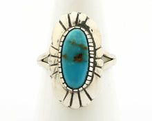Navajo Ring .925 Silver Arizona Turquoise Signed M Montoya C.80's
