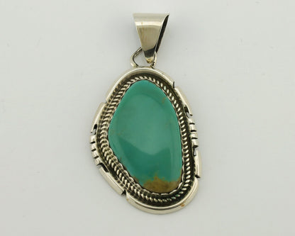 Navajo Necklace .925 Silver Arizona Turquoise Signed Jon McCray C.1980's