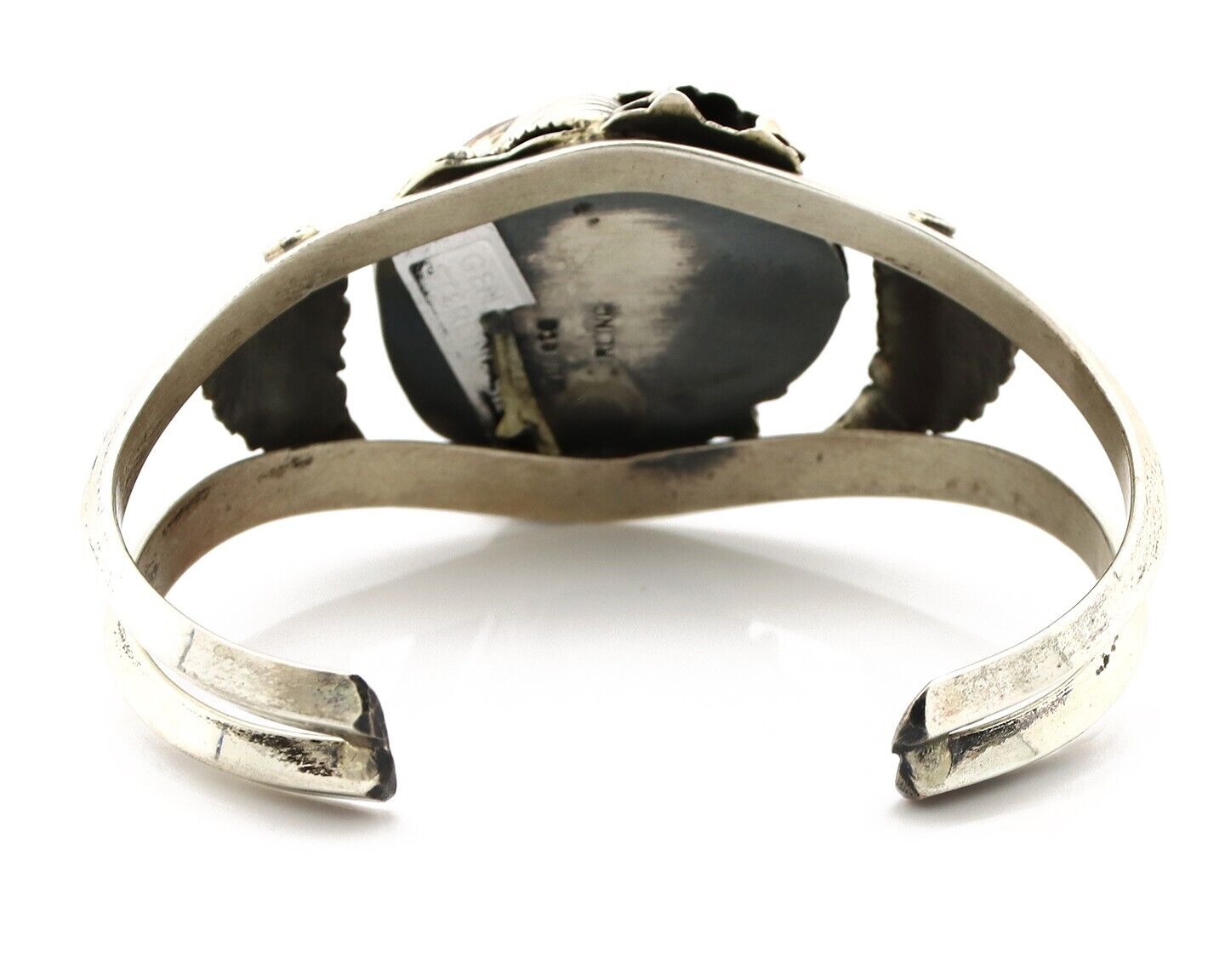 Navajo Cuff Bracelet 925 Silver Natural Blue Turquoise Artist Signed Tom Willeto