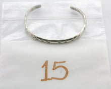 Navajo Bracelet .925 Silver Hand Stamped Arrow Head Artist V Montoya C.80's